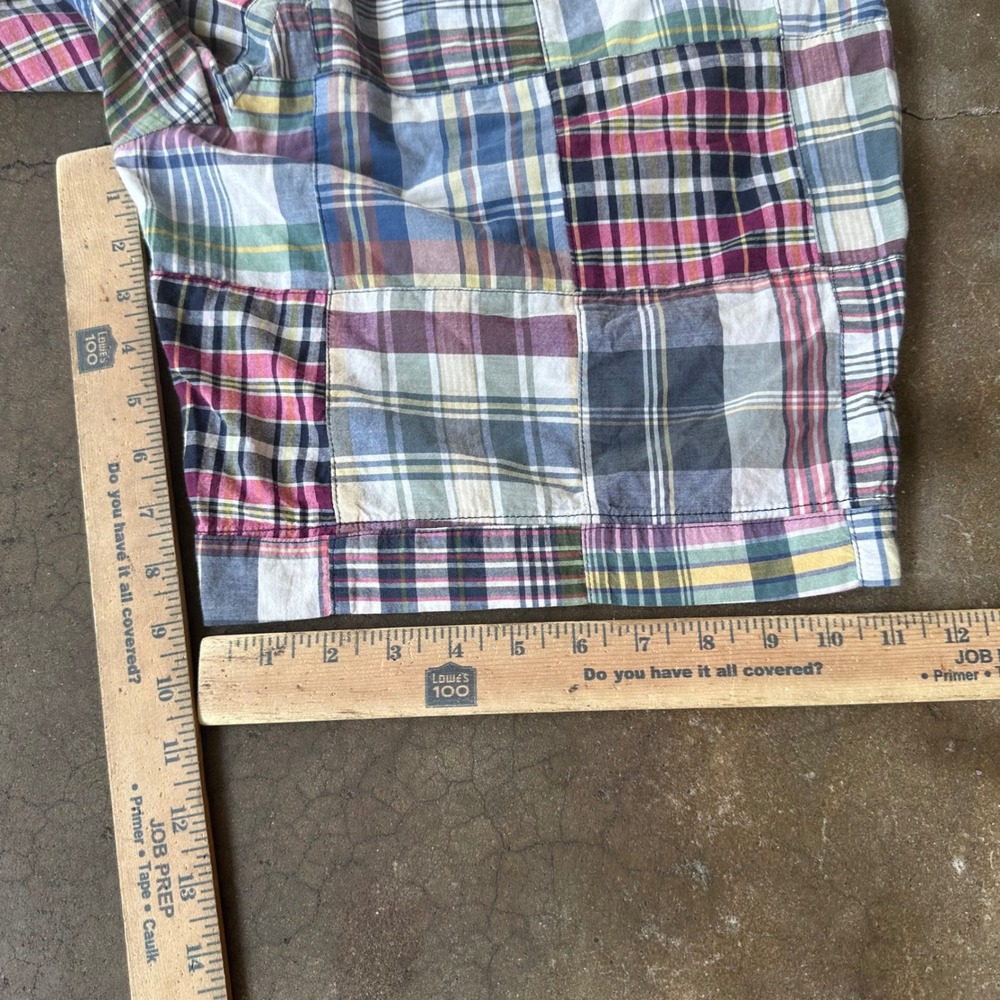 Polo Ralph Lauren Shorts Mens 35 Multicolor Excellent Patchwork Madras Cotton - Picture 6 of 6